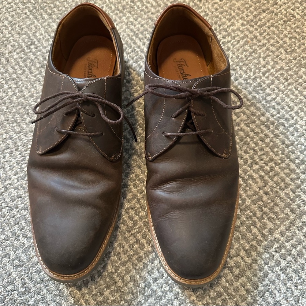 Florsheim brown leather men’s shoes,  Oxford’s size 12 M, very good used cond.